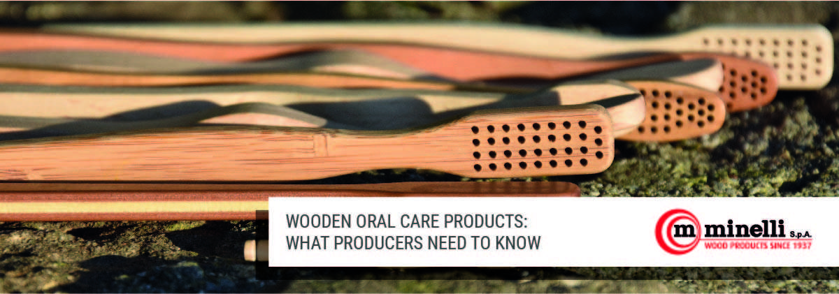 Wooden oral care products