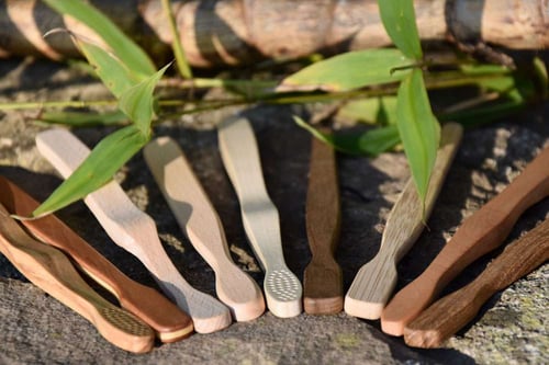 wooden toothbrushes