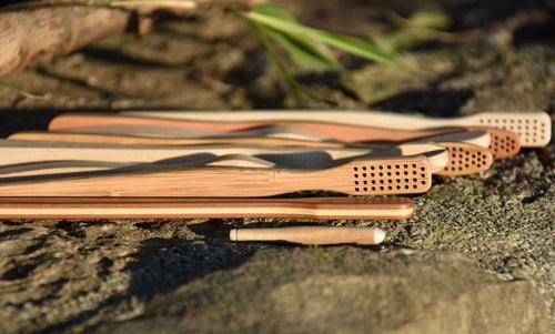 wooden toothbrushes