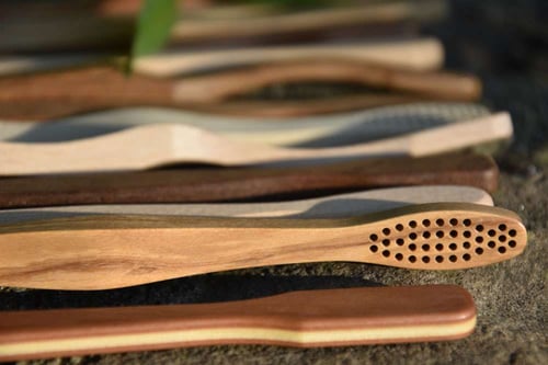 wooden toothbrushes