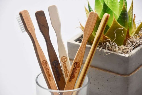 wooden toothbrushes