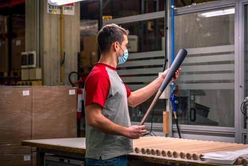 wooden baseball bat