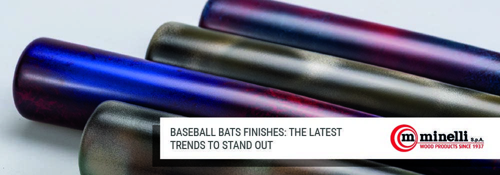 Baseball bat finishes