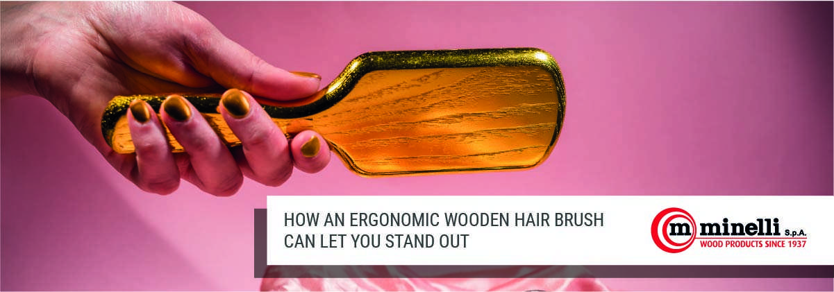 wooden hair brush